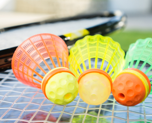 Des volants de crossminton