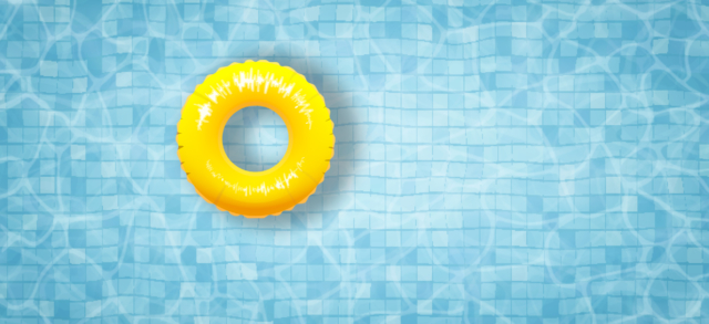 un fond de piscine